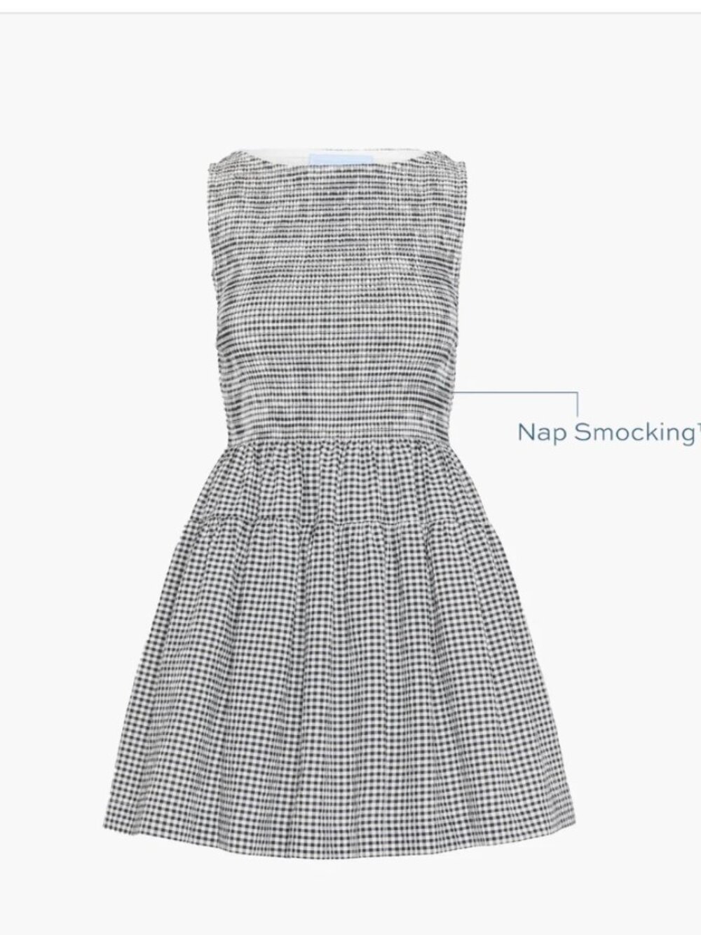 The Cosima Mini Nap Dress Chocolate Gingham - Size S